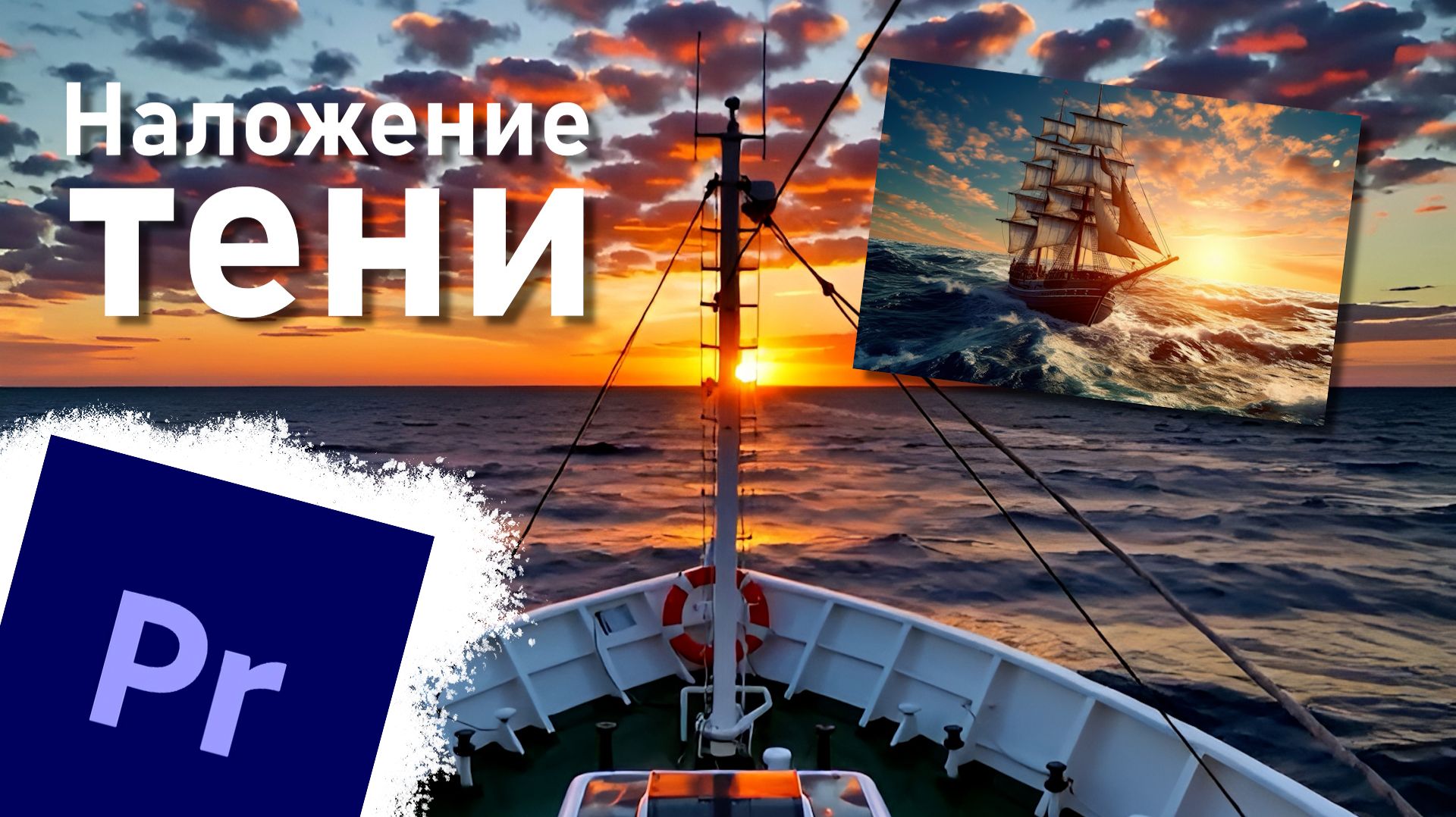 Наложение тени в Premiere смотреть онлайн