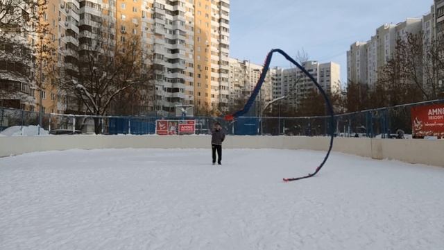 Разминка с 9-ти метровой лентой Дракона на телескопическом шесте (2) смотреть онлайн