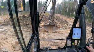 Строительство, дренажные работы на лесной дороге