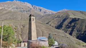 Башня Цуровых, Ингушетия осенью