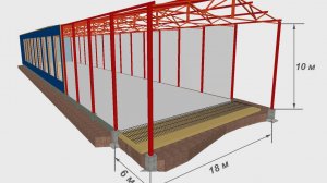 Монолитная плита - под металла каркас
