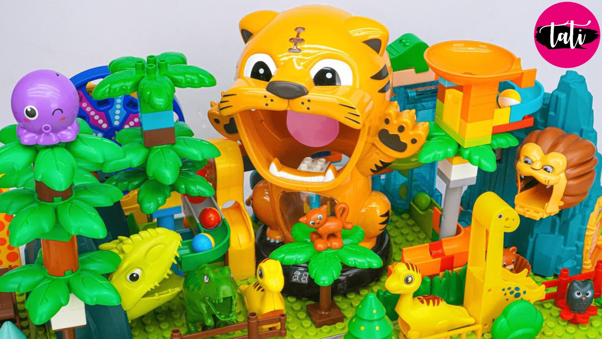 Играем в конструктор Марбл Ран, лего. Мультфильм для детей. АСМР ASMR смотреть онлайн