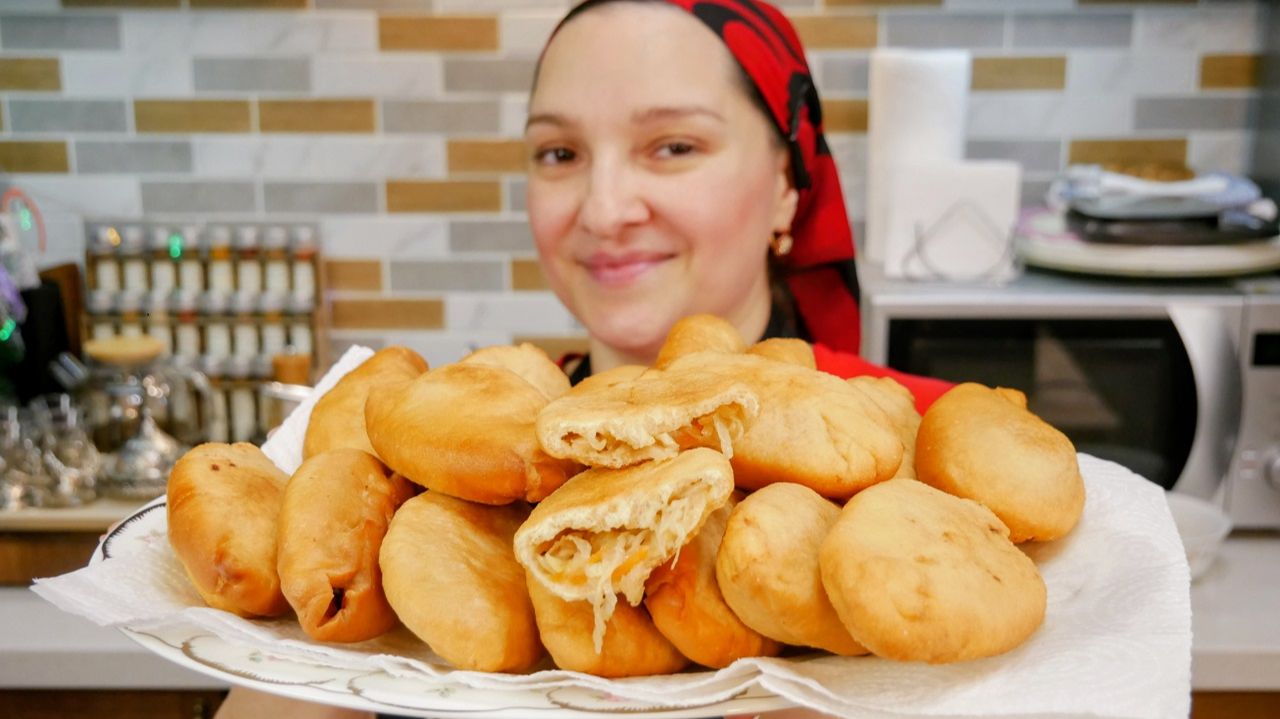 Так ПИРОЖКИ Я ЕЩЁ НЕ ГОТОВИЛА. Вкуснее, чем с мясом. Цыганка готовит. смотреть онлайн