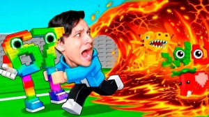 СБЕГИ ОТ ЛАВЫ И СПАСИ БРЕЙНРОТОВ НО Я СПАС БРЕЙНРОТОВ ОТ ЛАВЫ В ROBLOX 😱