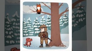 Лис на дереве