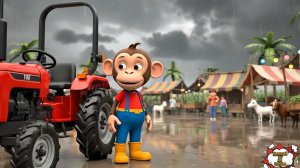 Добрые приключения обезьянки 🐒🚜 на ферме | Спасение и весёлые истории | 3D мультфильм для детей