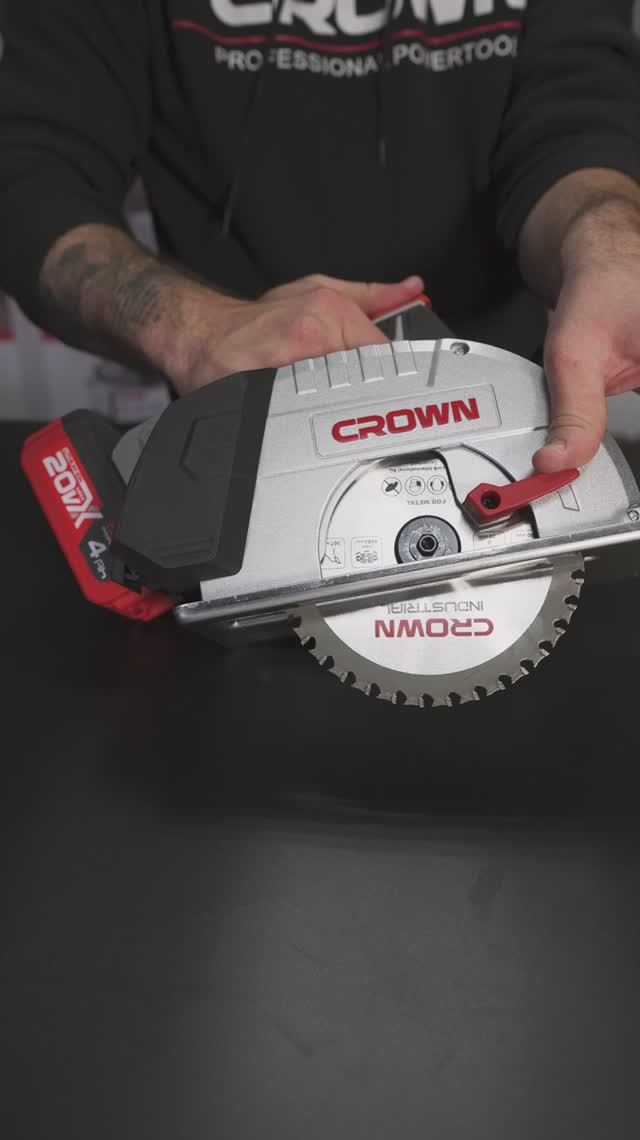 Подробно об инструменте! Аккумуляторная пила по металлу для холодного реза Crown CT25040-150HX-4 BMC