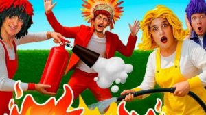 Осторожно с огнем | Детские песенки про безопасность и машины