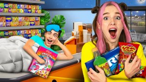 ВЛАД А4 - НОЧЬ в СУПЕРМАРКЕТЕ !