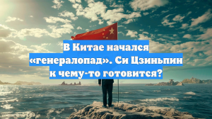 В Китае начался «генералопад». Си Цзиньпин к чему-то готовится?