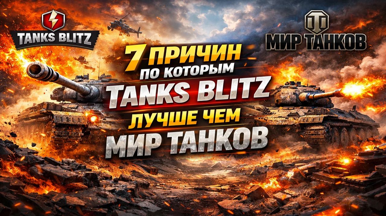 ТОП 7 ПРИЧИН, ПО КОТОРЫМ TANKS BLITZ ЛУЧШЕ, ЧЕМ ББ! ► TANKS BLITZ VS МИР ТАНКОВ! смотреть онлайн