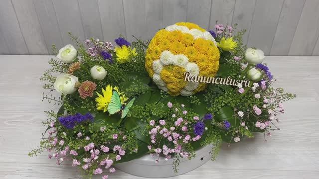 Теннисный мяч из живых цветов смотреть онлайн