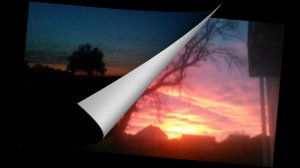 Отражение заката , Огненный закат