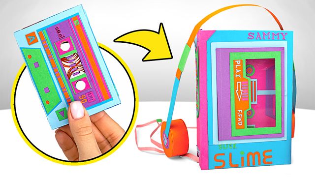 Крутой ретропроигрыватель 🎶 DIY из бумаги ✂️ смотреть онлайн