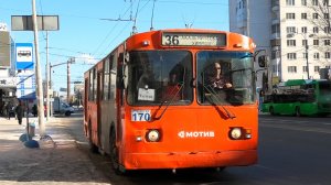 Троллейбус Екатеринбурга ЗиУ-682Г [Г00] №170 маршрут 36 на остановке "Дом кино"