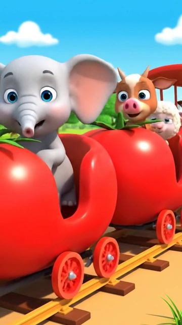 Овощной паровозик для зверят смотреть онлайн