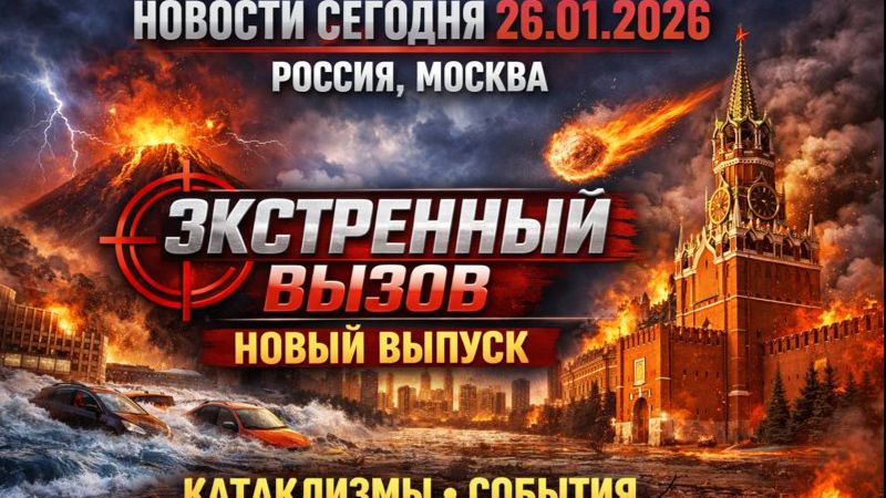 Новости Сегодня 26.01.2026 - Россия, Москва, Экстренный вызов новый выпуск, Катаклизмы, События смотреть онлайн