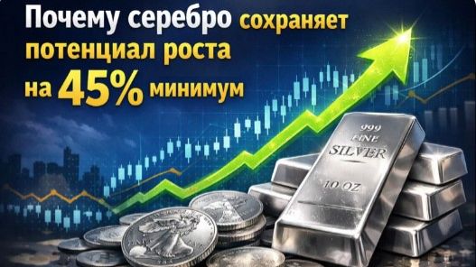 Почему серебро сохраняет потенциал роста на 45 минимум