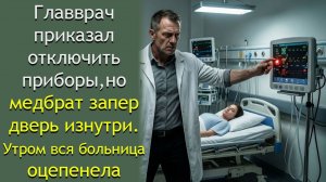 Главврач приказал отключить приборы, но медбрат запер дверь изнутри. Утром вся больница оцепенела