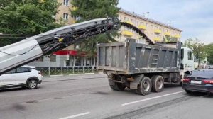 Дорожная фреза. Ремонт дороги