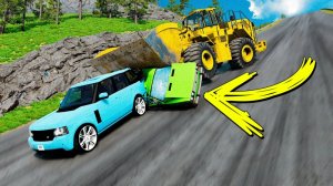 НОВЫЙ СПУСК С ГОРЫ БЕЗ ТОРМОЗОВ НА ЧИТ ТАЧКАХ В BEAMNG DRIVE!