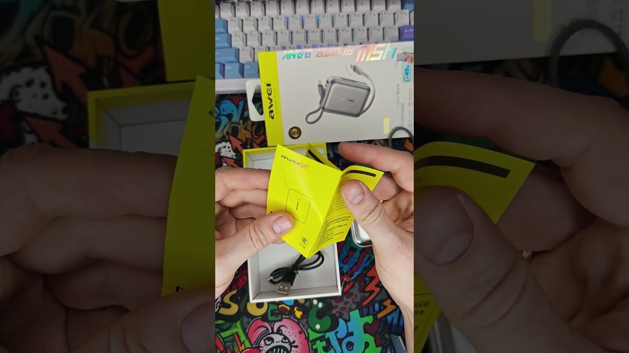 Внешний аккумулятор повербанк AWEI 10000 мА·ч 45 Вт с быстрой зарядкой смотреть онлайн