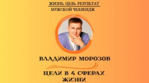 26.01.2026 - Челлендж Ж.Ц.Р. - Цели в четырех сферах жизни - Владимир Морозов
