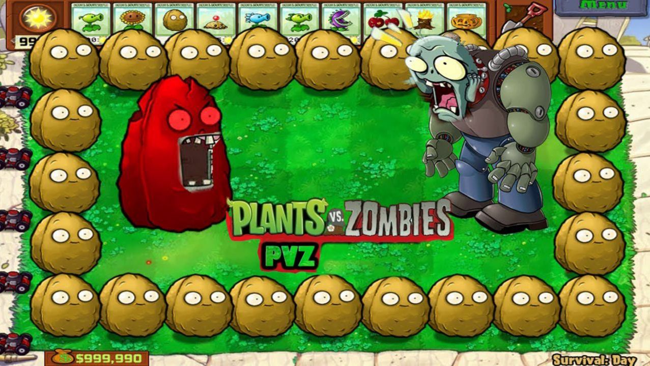 Зомби против растений! Plants vs Zombies ПвЗ PvZ Растения против Зомби смотреть онлайн