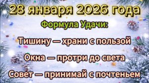 Народные приметы на 28 января 2026 года
