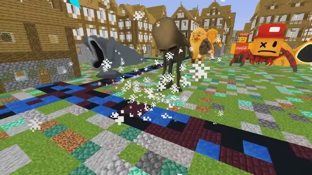 БАЗА ВЫЖИВАНИЯ МОНСТРОВ против ЗОМБИ СКИБИДИ и ТИТАНА В МАЙНКРАФТЕ смотреть онлайн