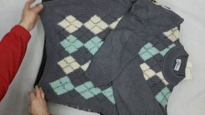 40644 Свитера ирландские/норвежские, 13пак, maglioni norvese crema, секонд (cream) оптом