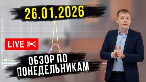📊 ОБЗОР РЫНКА 26.01.2026 РУБЛЬ, НЕФТЬ, РТС, SP500, ЗОЛОТО