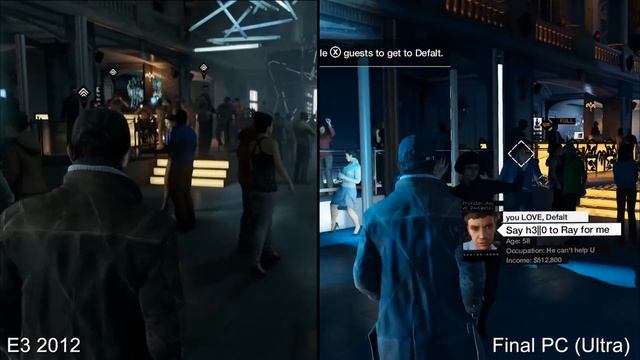 Сравнение графики Watch Dogs на E3 2012 и релизе смотреть онлайн