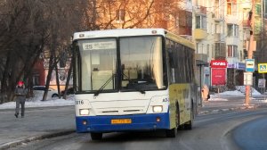 Автобус НефАЗ-5299-20-32 борт.№1016 маршрут 25 на остановке "улица Генеральская"