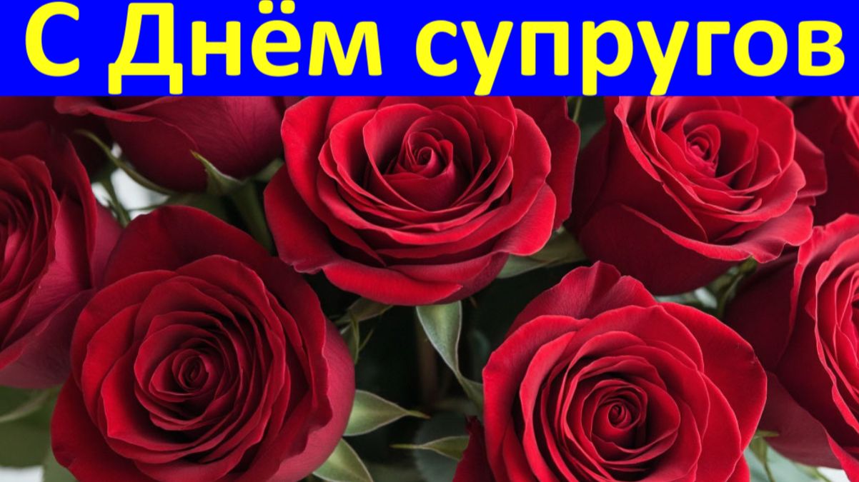 Поздравления с Днём супругов Классное поздравление мужу на День супругов!♥️ смотреть онлайн