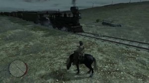 В RDR для получения «Подлого трофея» нужно связать женщину, положить на жд пути перед поездом.