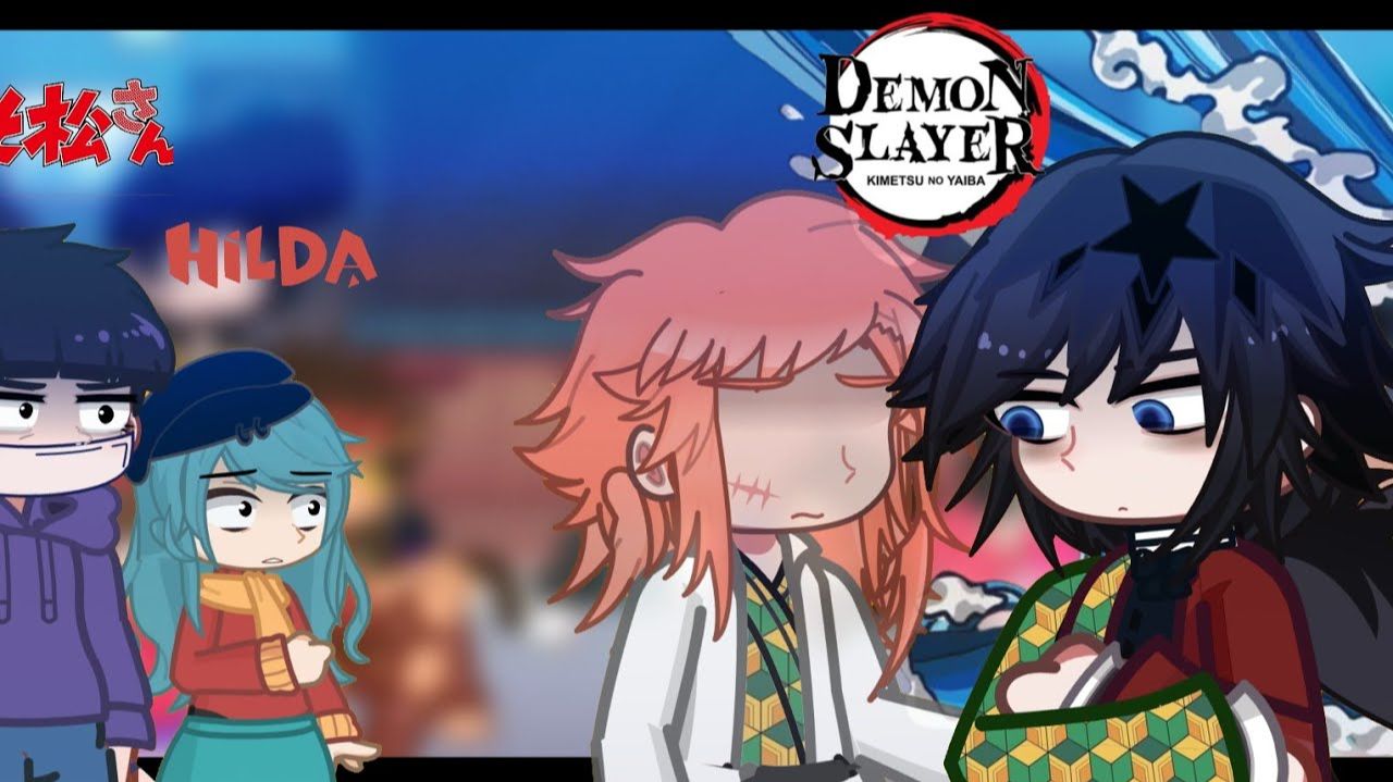 Реакция фандомов на Гию Томиока / Персонажи из разных вселенных / Гача реакция / Demon Slayer смотреть онлайн