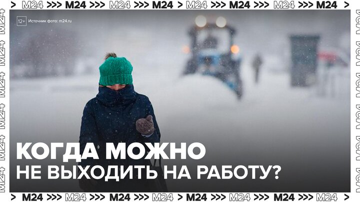 В Госдуме назвали уважительные причины для невыхода на работу из-за погоды - Москва 24 смотреть онлайн