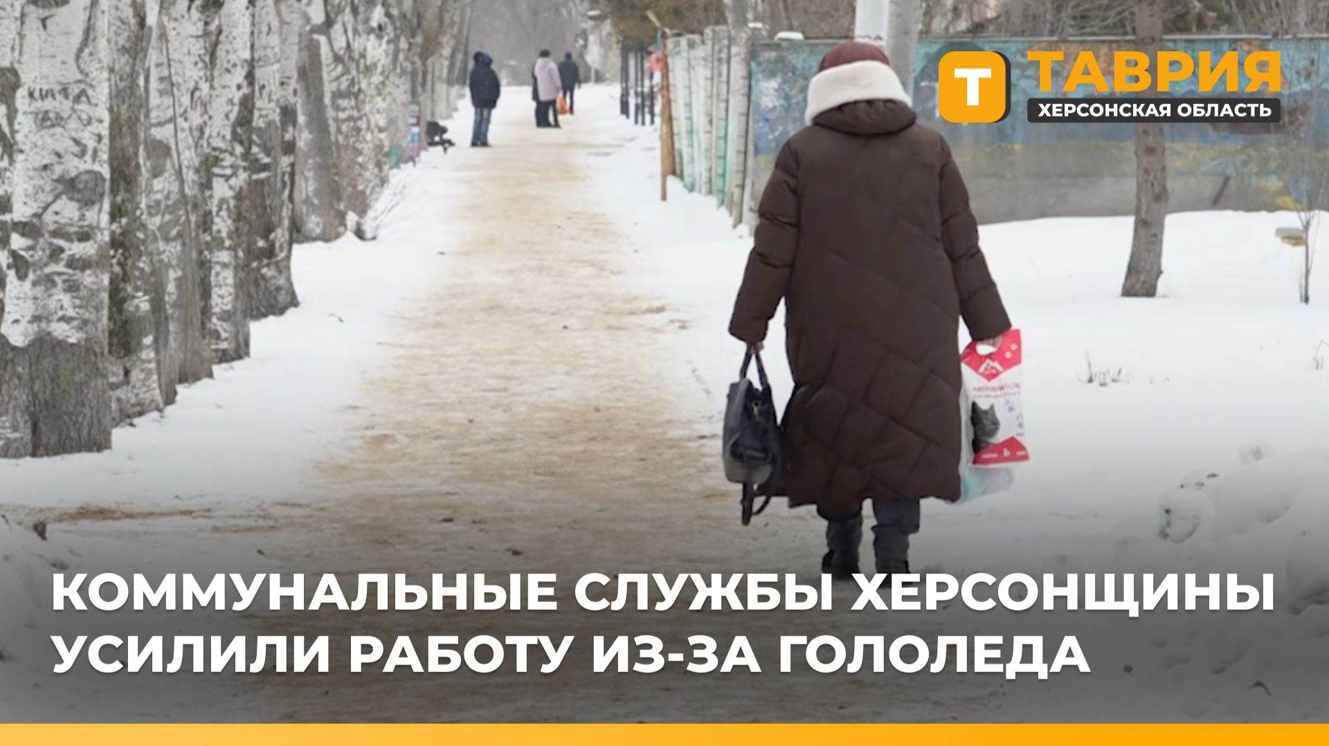 Коммунальные службы Херсонщины усилили работу из-за гололеда смотреть онлайн