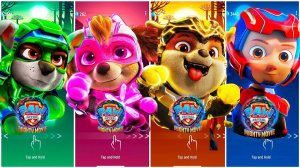 Мультики для Детей Щенячий Патруль Tiles Hop - РОККИ, СКАЙ, КРЕПЫШ, РАЙДЕР