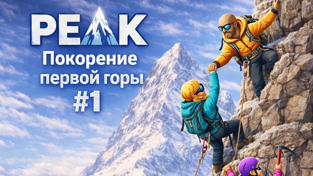🏔PEAK - Поднимаюсь на гору "Начало - Прохождения" #1🏔 смотреть онлайн