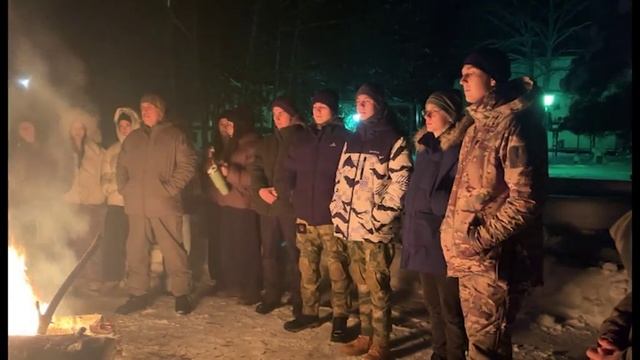 Зареченская молодежь вернулась из зимнего похода «Марш патриотов» смотреть онлайн