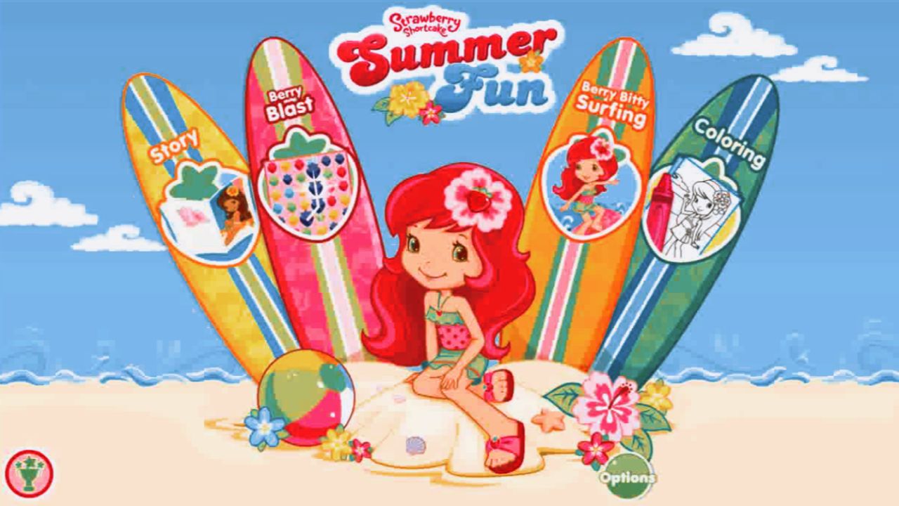 Летнее развлечение с Клубничкой и ее Подругами | Игра для Детей (Strawberry Shortcake Summer Fun) смотреть онлайн