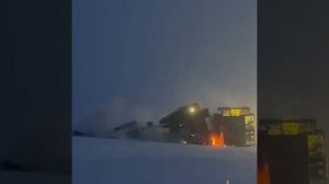 На Аляске обрушилась крупная мобильная буровая установка