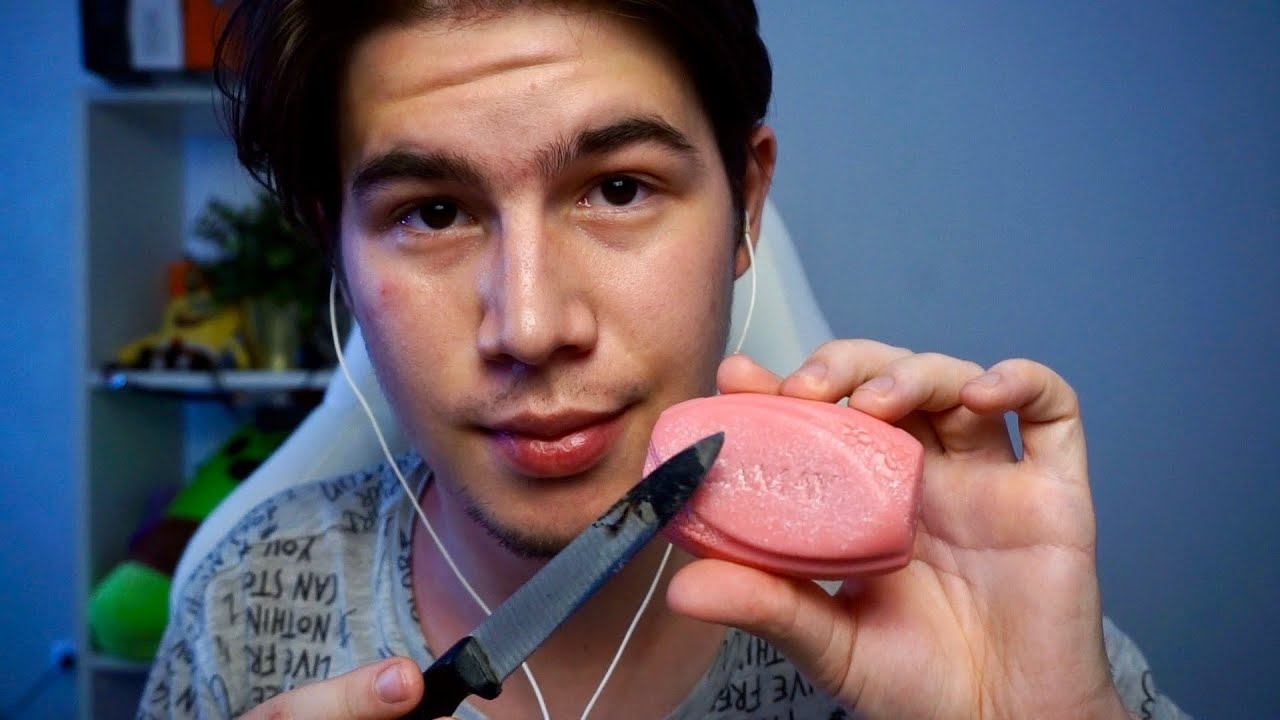 АСМР ПРОБУЮ РЕЗКУ МЫЛА смотреть онлайн