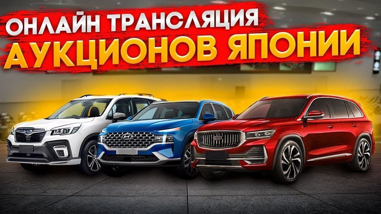 Онлайн трансляция с автоаукционов Японии, что купить из топовых вариантов автомобилей без утильсбора смотреть онлайн