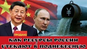 Как ресурсы России утекают в Поднебесную