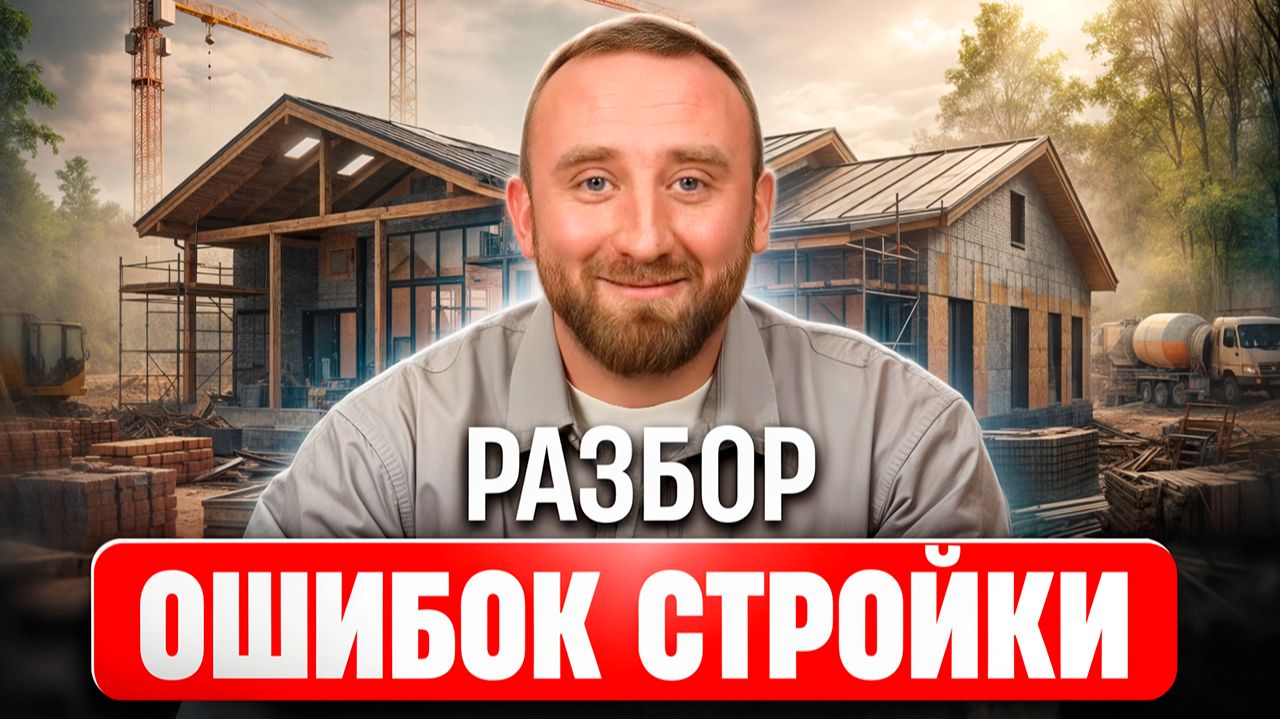 ТОП-5 ОШИБОК при строительстве загородного дома | ZAMES. смотреть онлайн