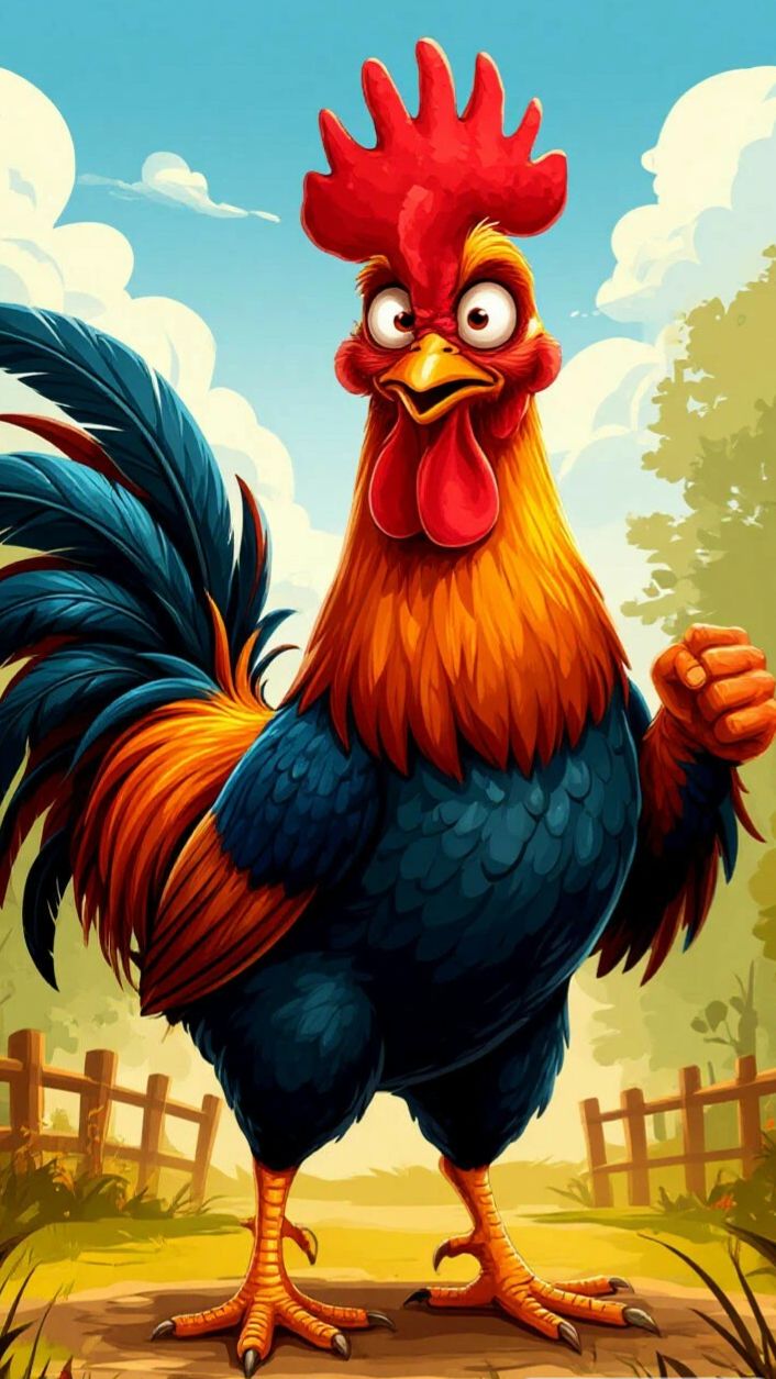 Петух какой в курятнике. Мультфильм, мультики про животных смотреть онлайн