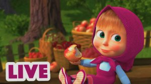 Маша и Медведь | Мания Собирания с Машей | Ловим Яблоки в Корзину с Машей | Маша и Медведь Смотреть